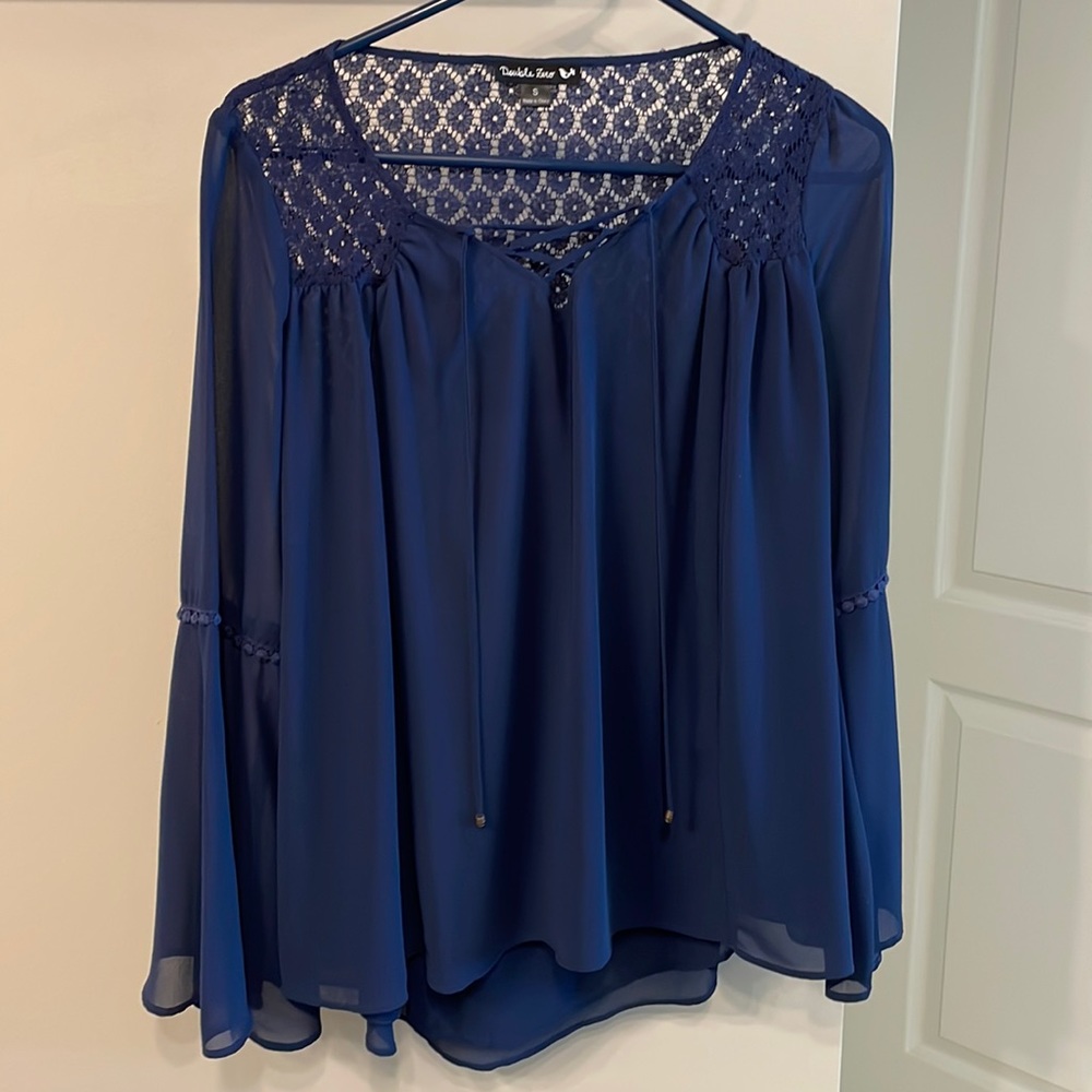 Navy Double Zero Blouse